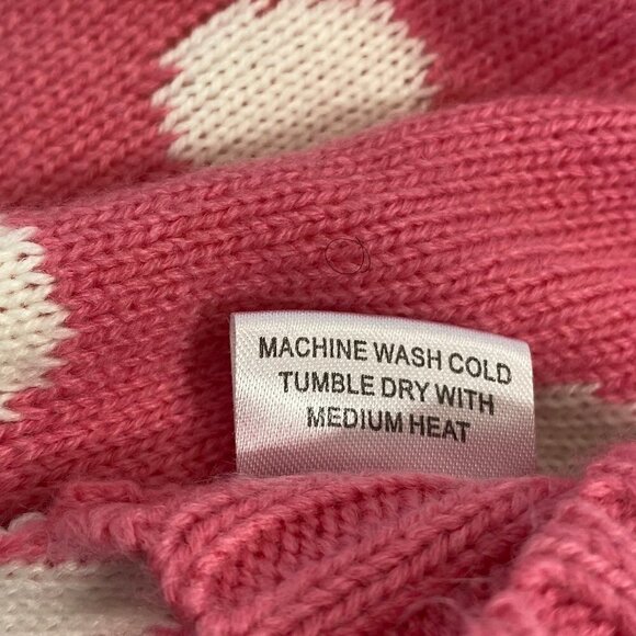 Pet  Stinky-g Pink With White Polka Dots Knitted Sweater - Picture 9 of 10